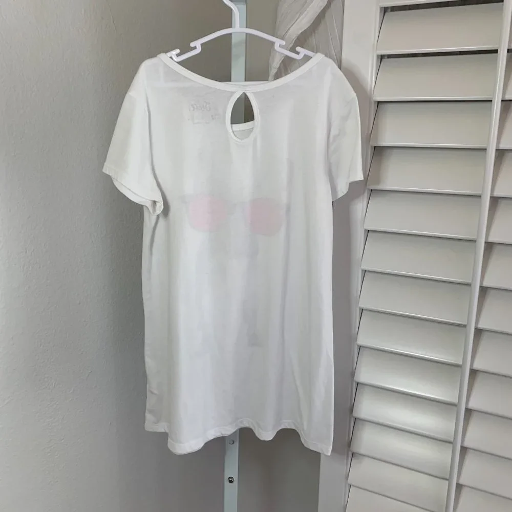 JUSTICE, Girls, French Bulldog T-Shirt, White, Size 12